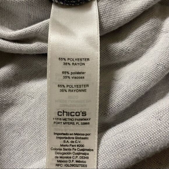 Chicos size 2 Dinah Dot Top - Picture 5 of 8